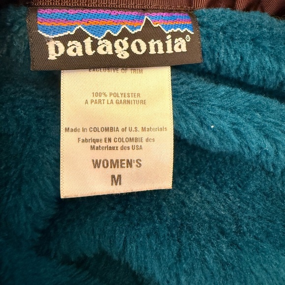 Patagonia Turquoise Polartec Pullover Fleece - Picture 3 of 3
